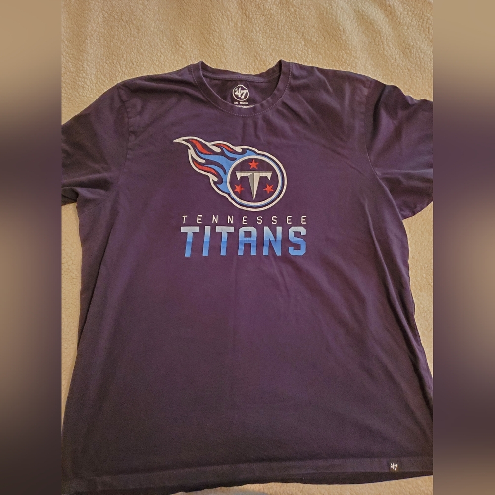 '47 Tennessee Titans navy blue t-shirt. Size XXL - Picture 1 of 5